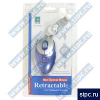  A4tech MOP-18-2 Blue, USB+PS/2, mini optical