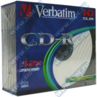  CD-R 700Mb Verbatim 48/52x Slim (10 )