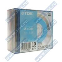  CD-R 700Mb TDK 52x Slim (10 )