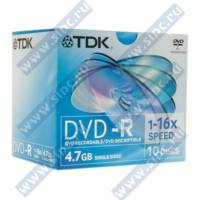  DVD-R 4,7Gb TDK 16x Jewel (10 )