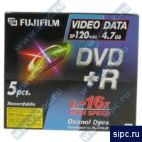  DVD+R 4,7Gb Fuji 16x Jewel ( 5 )
