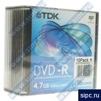  DVD-R 4,7Gb TDK 16x Slim (10 )
