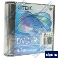  DVD-R 4,7Gb TDK 16x Slim (5 )